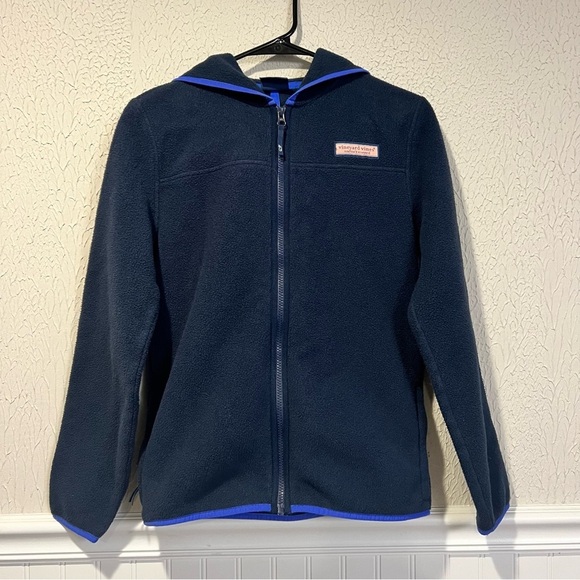 Vineyard Vines Other - Vineyard Vines Navy Fleece hooded Jacket unisex size large